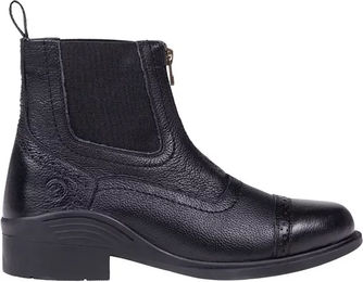 QHP Reitstiefel Jakarta aus Leder Schwarz Größe 38 Unisex – Bild 1 von 3