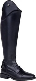 QHP Reitstiefel Lyssa für Damen aus Leder in Schwarz Größe 40 Breite – Bild 1 von 1