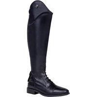 Produktbild von QHP Reitstiefel Lyssa für Damen aus Leder in Schwarz Größe 41 Breite