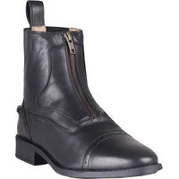 Produktbild von QHP Reitstiefeletten Milaan aus Leder mit Reißverschluss Schwarz Größe 41