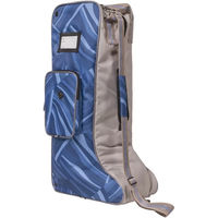 Produktbild von QHP Reitstiefeltasche aus Polyester wasserabweisend Blau Unisex Größe M