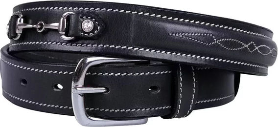 QHP Ricki Gürtel aus Leder für Damen und Herren Grösse 85 – Bild 1 von 3