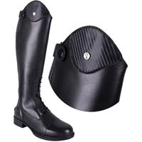 Produktbild von QHP Romy Carbon Austauschbare Reitstiefel-Tops aus Kohlefaser Schwarz Größe 38-42