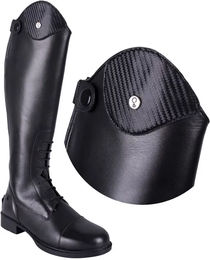 Produktbild von QHP Romy Carbon Austauschbare Tops für Reitstiefel Schwarz Größe 35/37