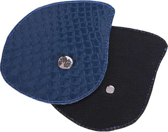 Produktbild von QHP Romy Croco Austauschbare Reitstiefel Tops aus Leder Blau Größe 38-42