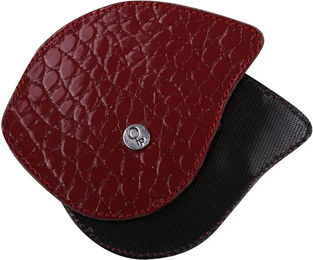 Produktbild von QHP Romy Croco Austauschbare Reitstiefel-Tops aus Leder in Rot Größe 33/34