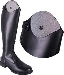 Produktbild von QHP Romy Glitter Austauschbare Reitstiefel-Tops aus Kunststoff Silber Unisex Größe 38-42