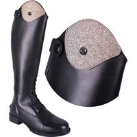 Produktbild von QHP Romy Glitter Austauschbare Reitstiefel Tops aus Kunststoff Unisex Gold Silber