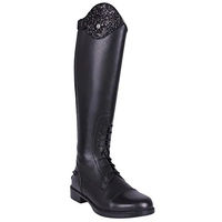 Produktbild von QHP Romy Junior Leder Reitstiefel für Kinder in Schwarz