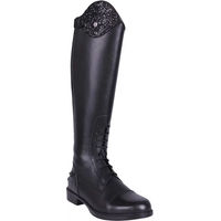 Produktbild von QHP Romy Junior Leder Reitstiefel für Kinder in Schwarz