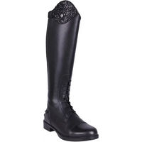 Produktbild von QHP Romy Junior Leder Reitstiefel für Kinder in Schwarz Größe 37