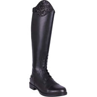 Produktbild von QHP Romy Junior Leder Reitstiefel für Kinder in Schwarz Größe 39