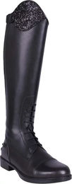 QHP Romy Junior Leder Reitstiefel für Kinder in Schwarz Größe 40 – Bild 1 von 11
