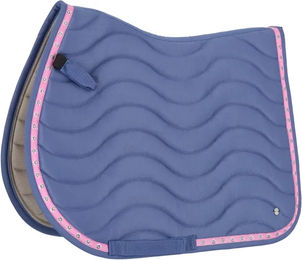 QHP Rosalynn Dressur Schabracke für Ponys in Blau Bunt – Bild 1 von 2