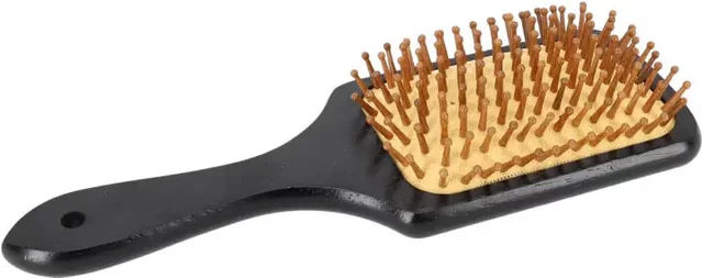 Produktbild von QHP Royal Rosshaarbürste aus Holz in Schwarz