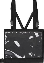 Produktbild von QHP Rückennummernhalter mit Verschluss Schwarz aus Kunststoff