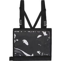 Produktbild von QHP Rückennummernhalter mit Verschluss Schwarz aus Kunststoff