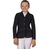 Produktbild von QHP Sariah Turnierjacke für Kinder aus Nylon in Schwarz für den Sommer