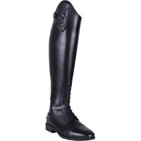 Produktbild von QHP Sasha Leder-Reitstiefel Damen Schwarz mit wechselbarem Oberteil Größe 38 EU