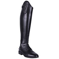 Produktbild von QHP Sasha Reitstiefel aus Leder für Damen in Schwarz Größe 40 breit
