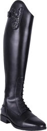 QHP Sasha Reitstiefel aus Leder für Damen in Schwarz Größe L – Bild 1 von 3