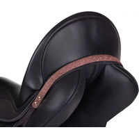 Produktbild von QHP Sattel Jewel Hailyn Sattelschmuck Glitzer für Warmblut in Braun