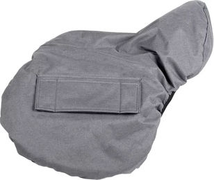 QHP Sattelbezug für Pferde aus Polyester in Grau – Bild 1 von 3