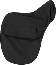 QHP Sattelbezug für Pferde aus Polyester in Schwarz – Bild 1 von 1