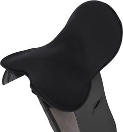 Produktbild von QHP Satteldecke für Pferde mit Memory Foam in Schwarz Größe L