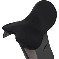 Produktbild von QHP Satteldecke für Pferde mit Memory Foam in Schwarz Größe L