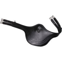 Produktbild von QHP Sattelgurt für Pferde aus Leder in Schwarz Grösse 105 cm