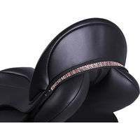 Produktbild von QHP Sattelschmuck Jewel Miley für Warmblut in Schwarz mit silbernen Akzenten