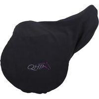 Produktbild von QHP Sattelschutz aus Fleece mit elastischem Rand Schwarz