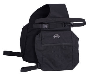 QHP Satteltasche Packtasche für Pferde in Schwarz aus Polyester Größe L – Bild 1 von 3
