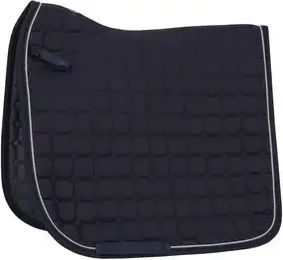 QHP Schabracke Firenze Satteldecke für Pferde aus Polyester in Blau Weiß für Pony – Bild 1 von 11