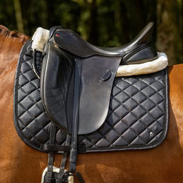 QHP Schabracke Glitter Schwarz Dressur Größe Pony – Bild 1 von 1