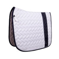 Produktbild von QHP Schabracke Kae DR + VS Strass für Warmblut in Weiß/Schwarz