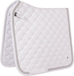 QHP Schabracke Sparkle Satteldecke für Pferde in Weiß aus Polyester für Pony – Bild 1 von 4