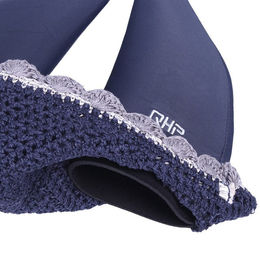 QHP Schallschutzohren aus Neopren für Vollblut Ohrenhauben in Schwarz oder Blau – Bild 1 von 5