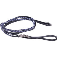 Produktbild von QHP Schlaufzügel aus weichem Leder mit Rundkordel für Warmblut in Schwarz, Braun oder Blau