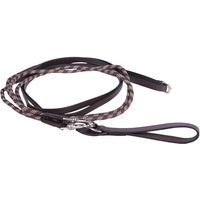 Produktbild von QHP Schlaufzügel Luxus aus Leder für Warmblut in Braun