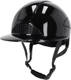 Produktbild von QHP Seattle Polo-Helm mit Visier Schwarz Unisex Größe 55/57 cm