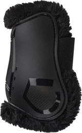Produktbild von QHP Sensisoft Gamaschen aus Neopren Schwarz für Vollblut