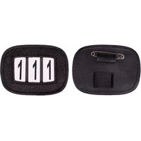 Produktbild von QHP Shine Reiternummernhalter aus Polyester in Schwarz