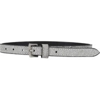 Produktbild von QHP Shine Sporenriemen für Pferde aus Leder in Silber