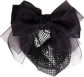 Produktbild von QHP Simply Haarnetz für Dutt Damen Schwarz aus Polyester
