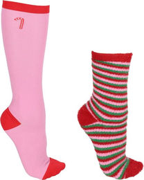 QHP Socken Geschenkbox fluffy X-Mas 2er-Pack Größe 39-42 – Bild 1 von 1