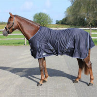 Produktbild von QHP Sommerdecke Basic Blau aus Polyester 1,45 m für Pferde