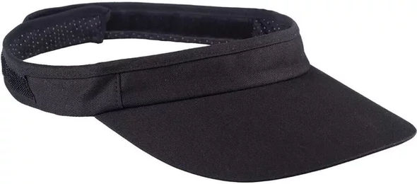 QHP Sonnenblende für Reithelme Schwarz aus Baumwolle Unisex – Bild 1 von 5