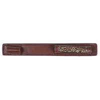 Produktbild von QHP Sporen-Protector Sporenshutz aus Leder mit Strass in Braun/Beige